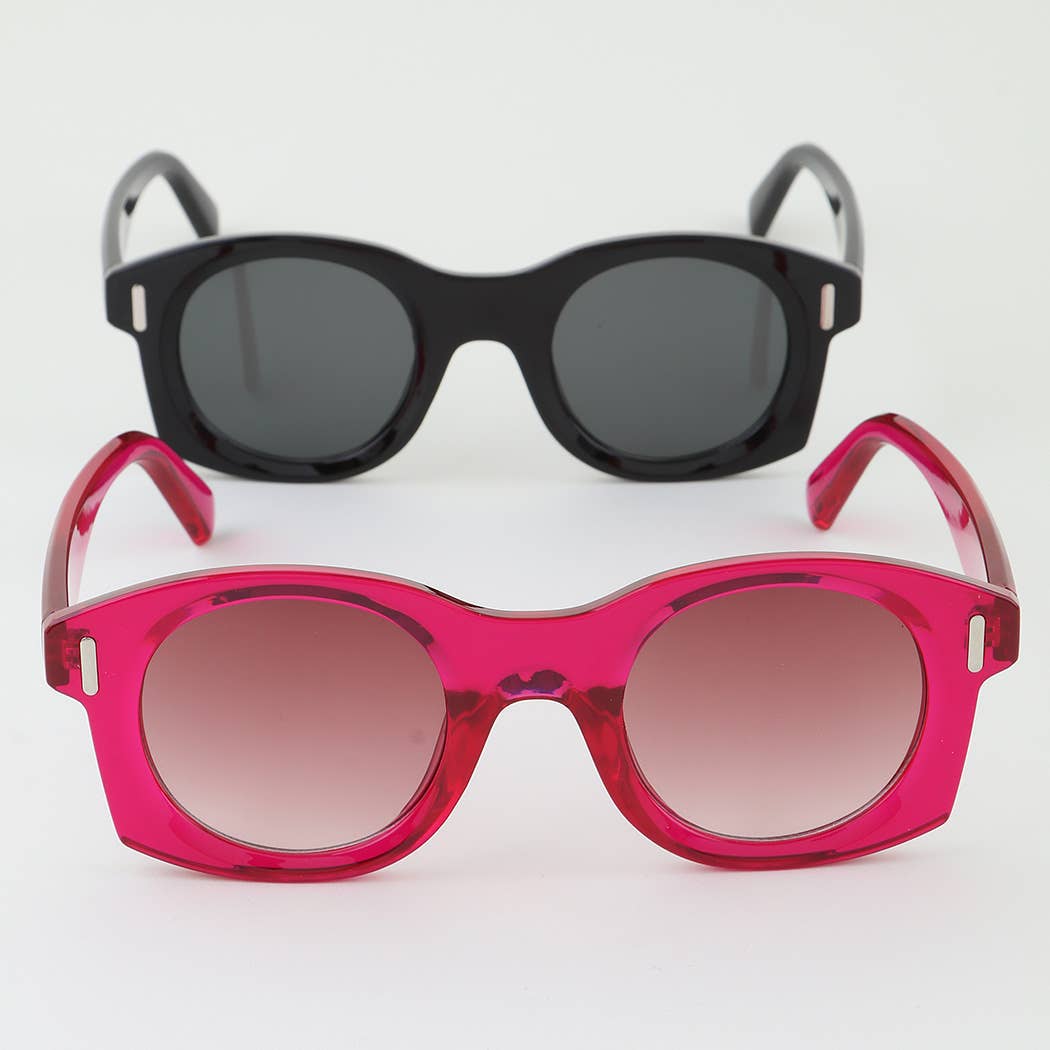 Bright Retro Round Sunglasses: MIX