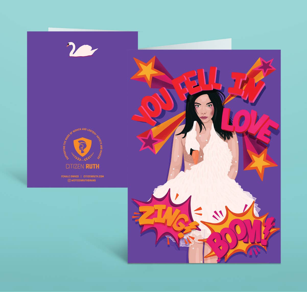 You Fell In Love Bjork card