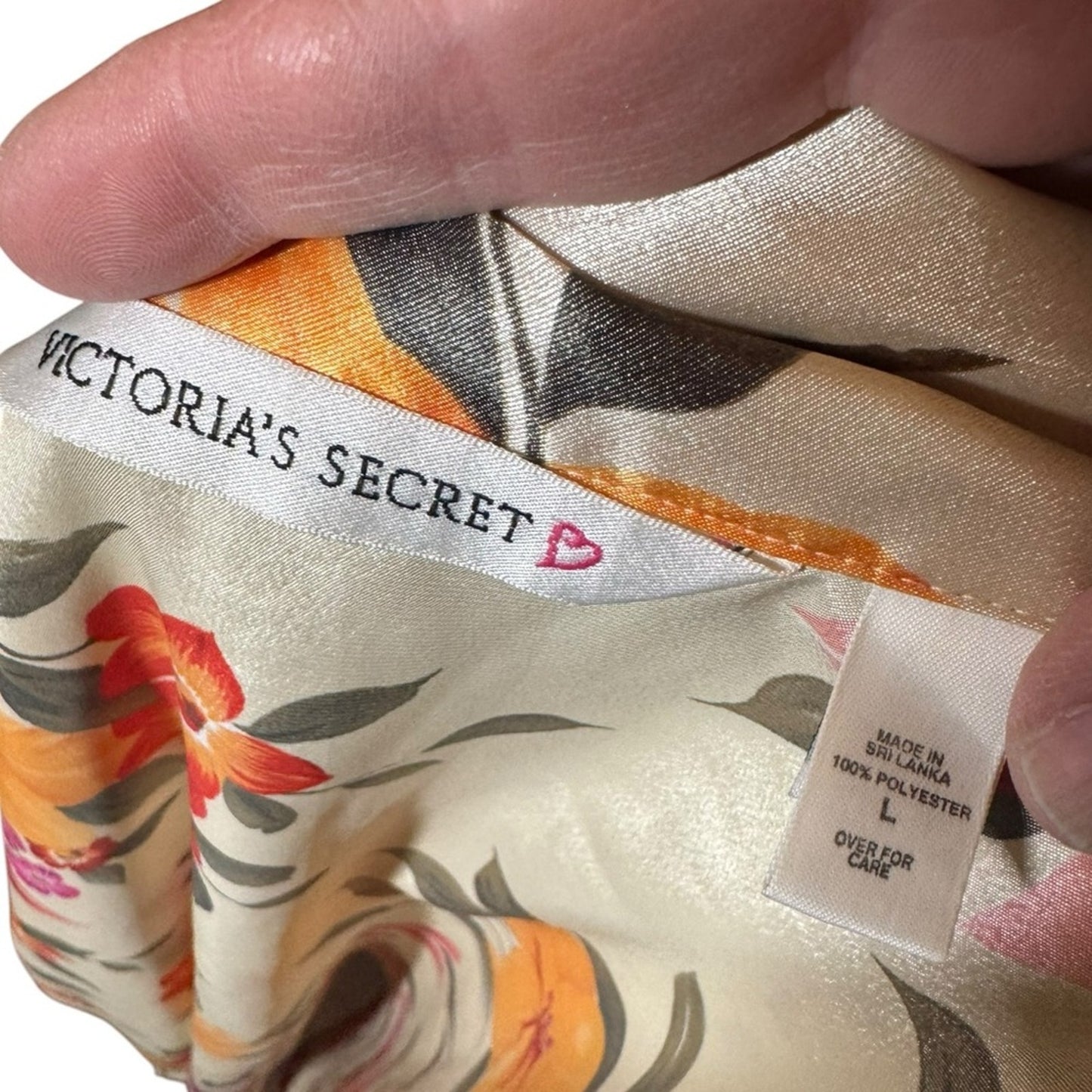 Victorias Secret Floral Button-Up Shirt Size L