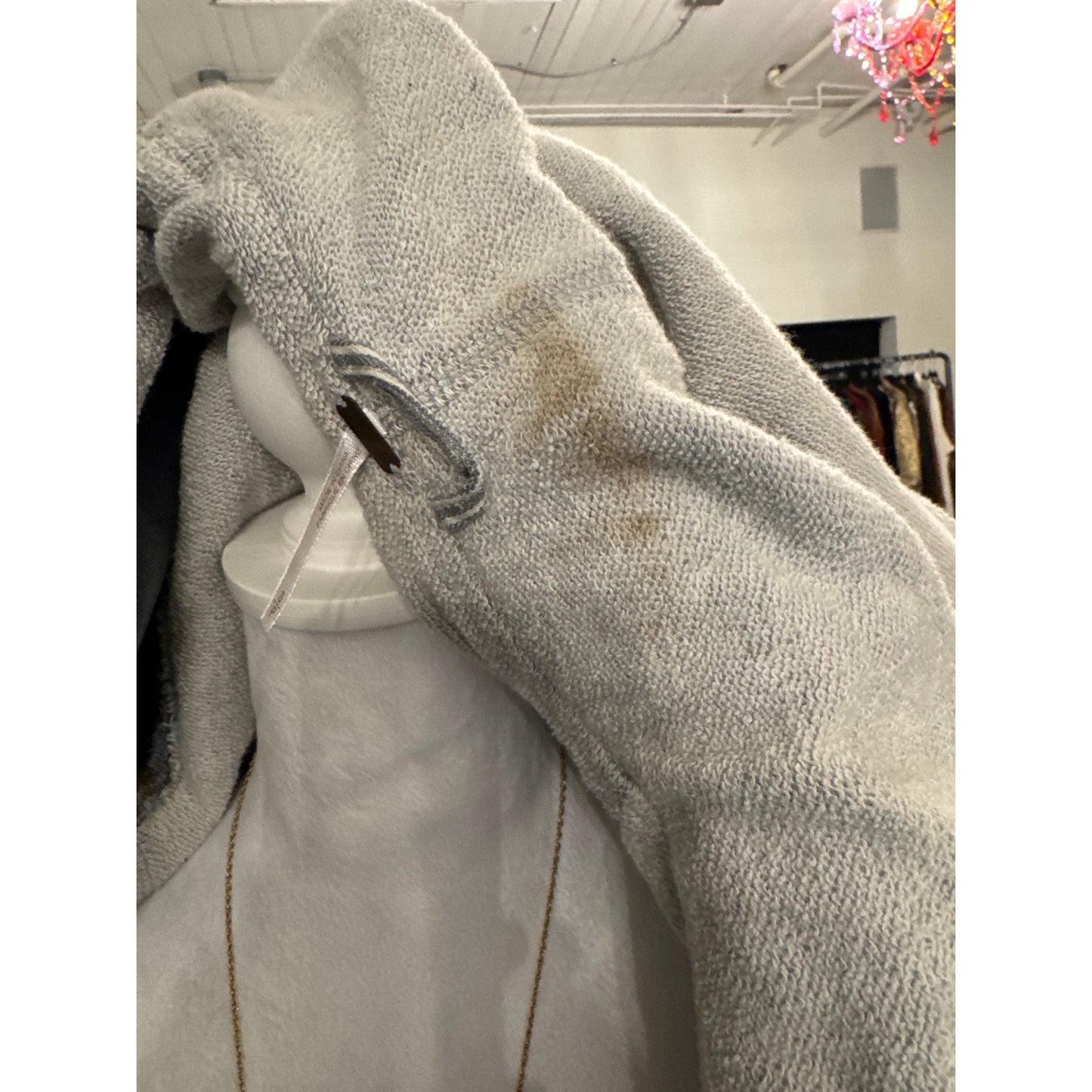 Free People Super Distressed Denim Hooded jacket Size S