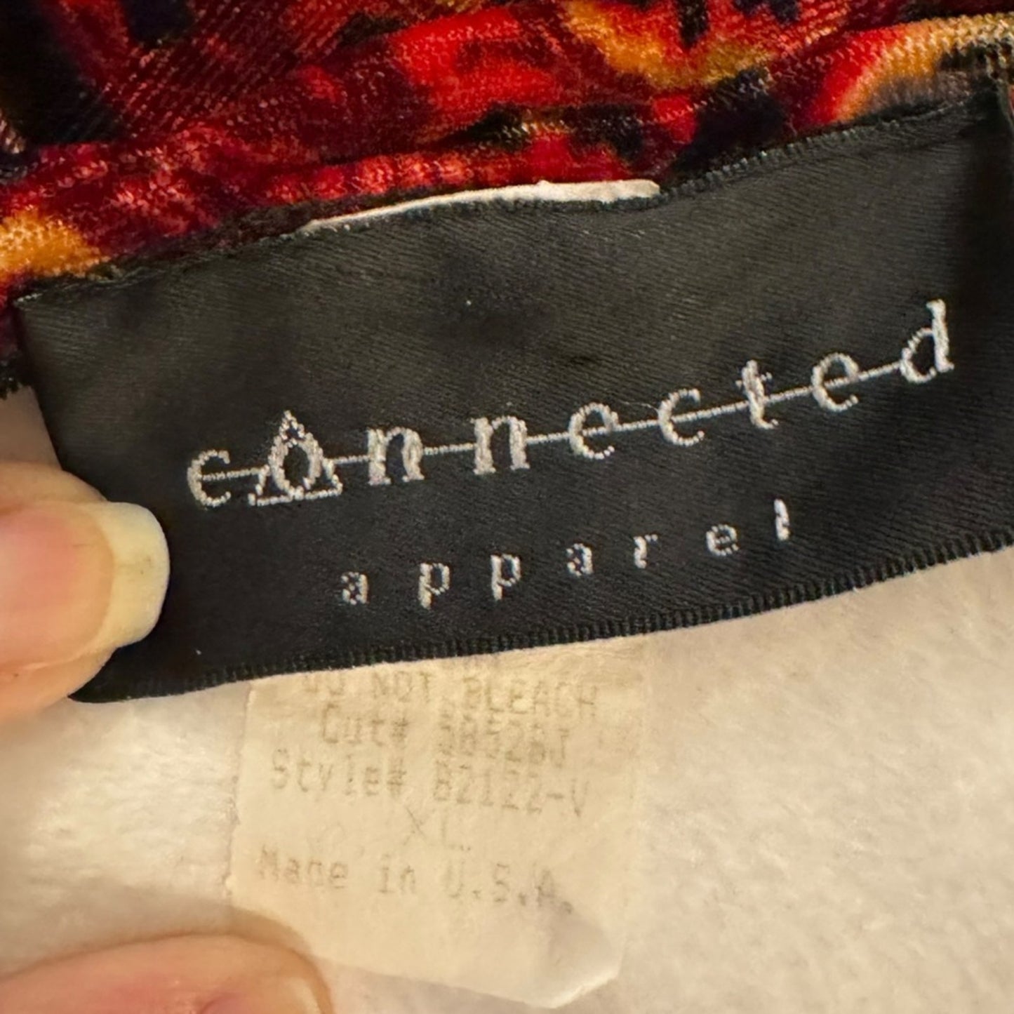 Connected Apparel 90s Velvet Sleeveless Top XL