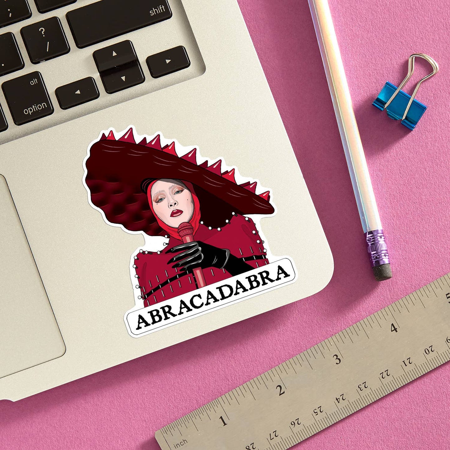 Lady Gaga Abracadabra Die Cut Sticker