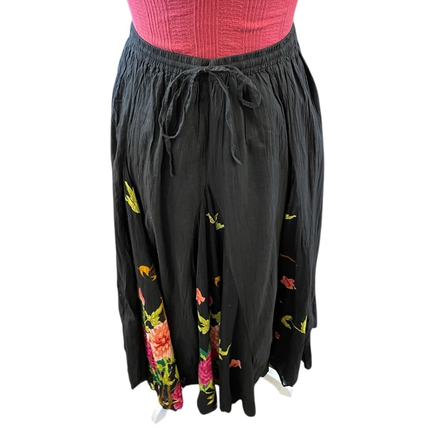 Soft Surroundings Floral Maxi Skirt Size Large