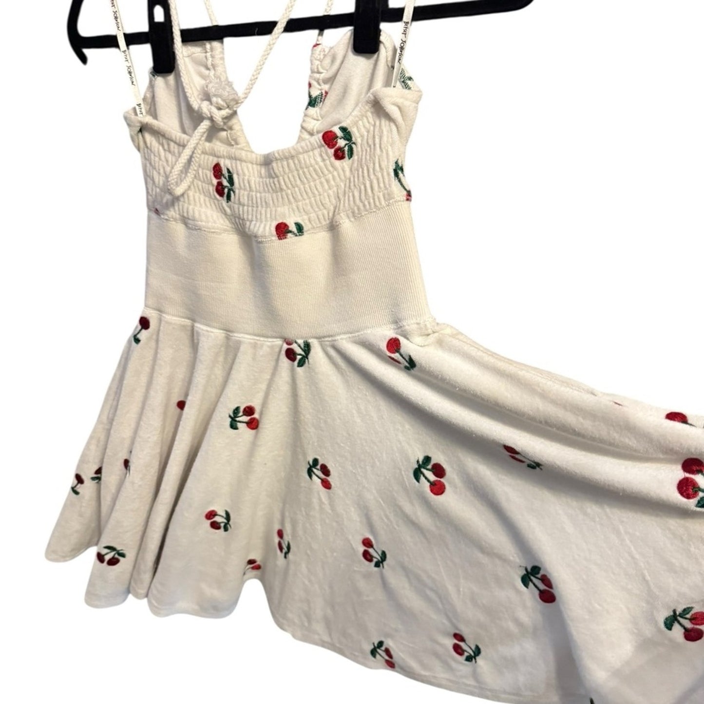Betsey Johnson Y2K Rare Cherry Terry Cloth Dress S