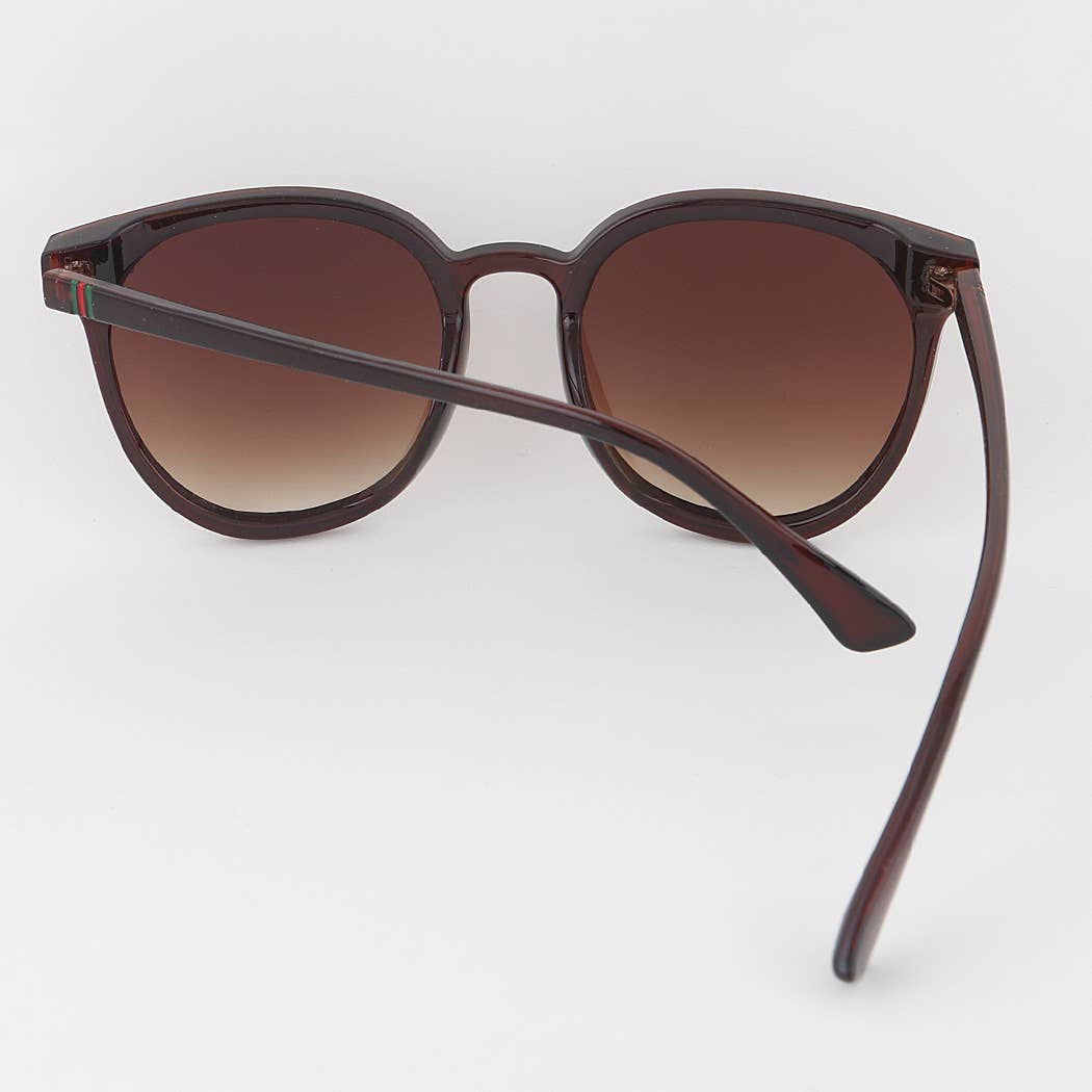 Killer Bee Round Gradient Sunglasses: Mix Color