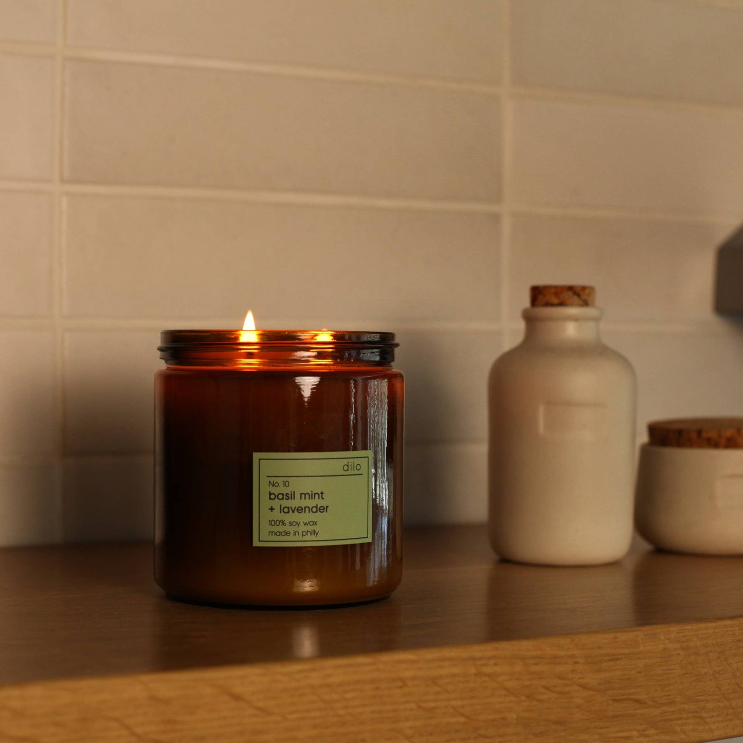 No. 10 Basil Mint + Lavender Candle - 3 Sizes: 3.5oz