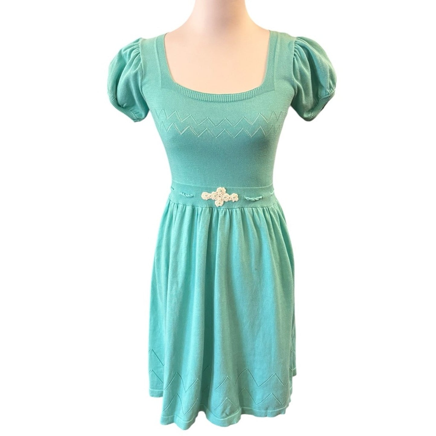 Betsey Johnson Y2K Era Seafoam Green Dress Size S