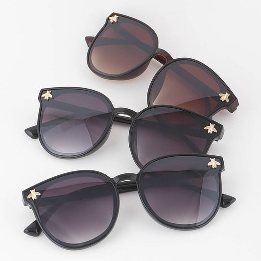 Killer Bee Round Gradient Sunglasses: Mix Color