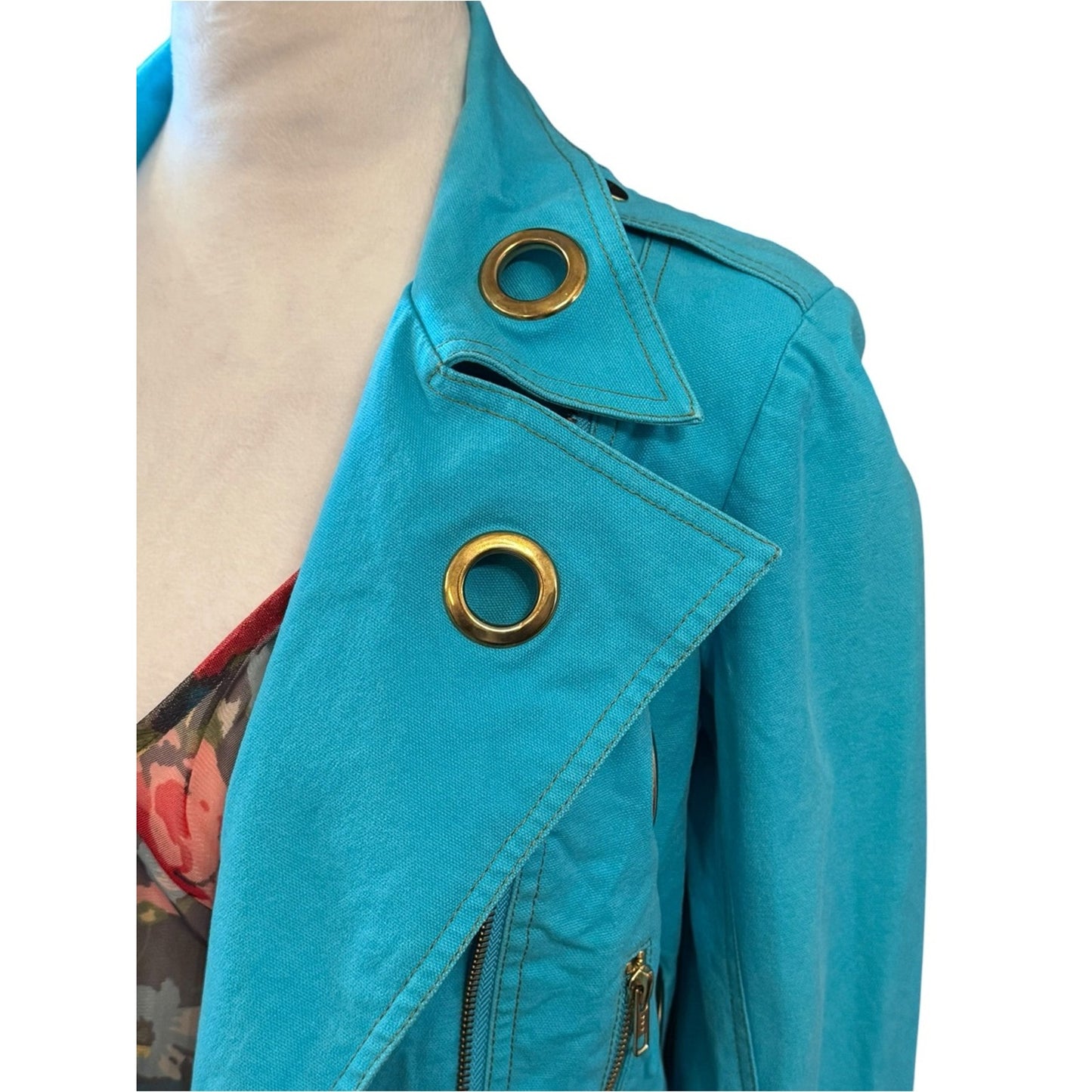 Betsey Johnson Y2K Era Sample MC Grommet Jacket Size 4