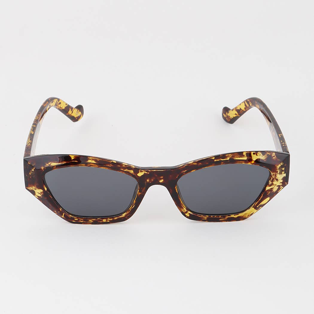 Geometric Cateye Sunglasses: Mix Color