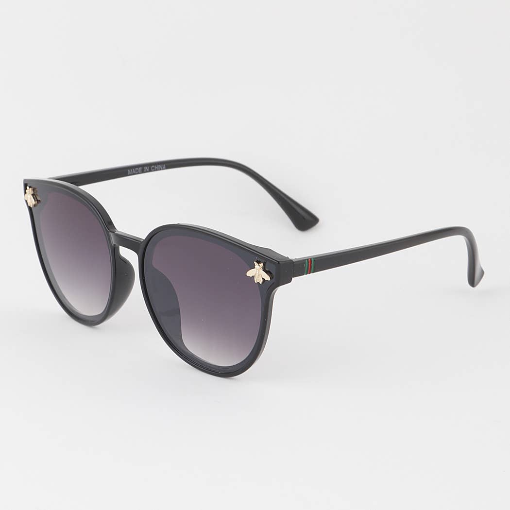 Killer Bee Round Gradient Sunglasses: Mix Color