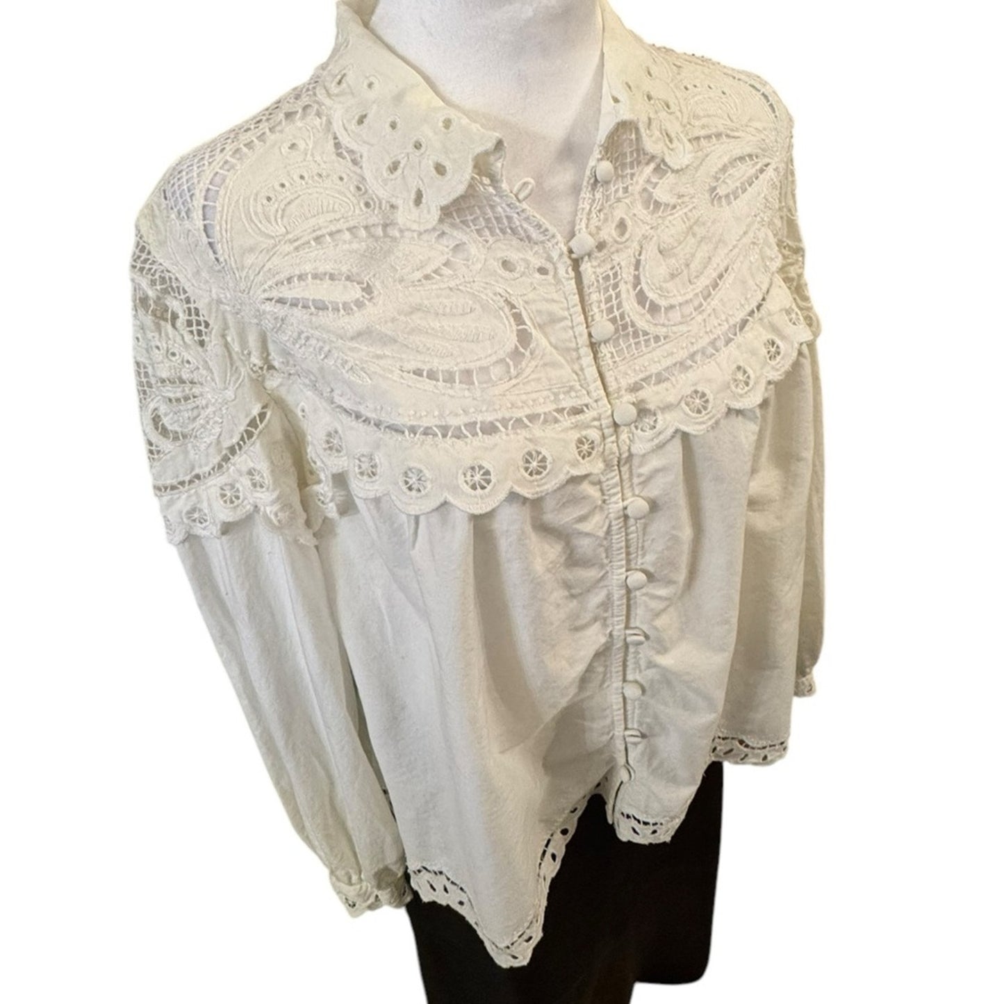 Anthropologie Bohemian Blouse Size L