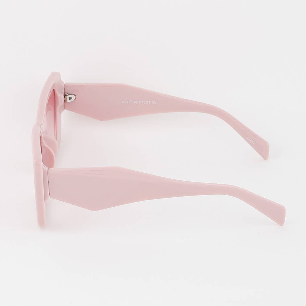 Geometric Square Sunglasses: Mix Color
