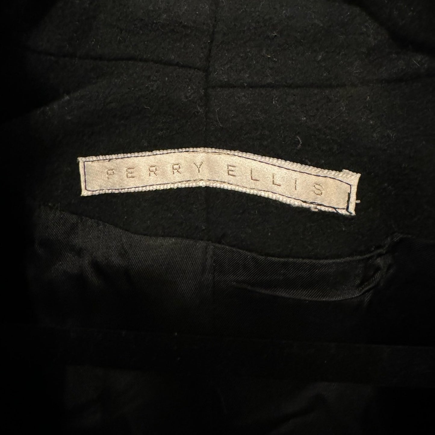 Perry Ellis Vintage Union Made Lambswool Coat