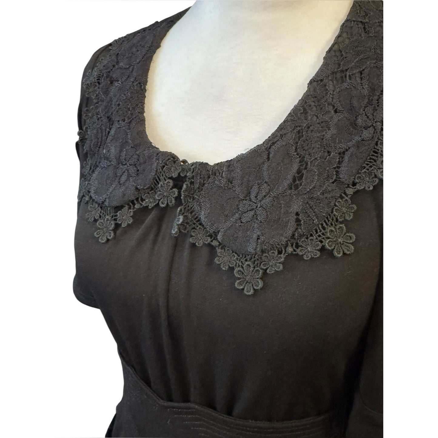 Betsey Johnson Y2K Era Black Label with Lace detail
