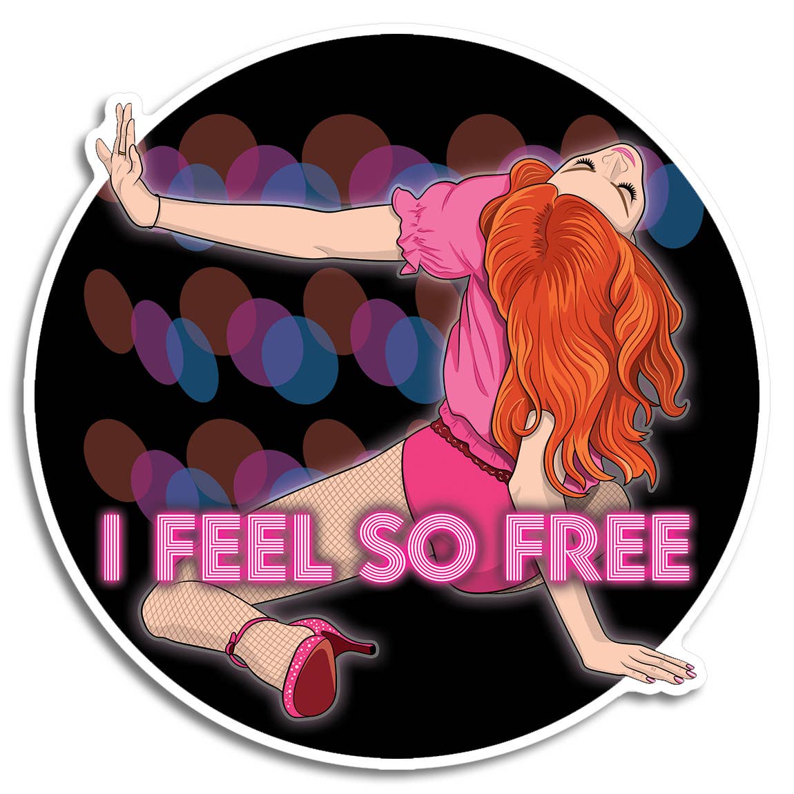 Madonna I Feel so Free Die Cut Sticker