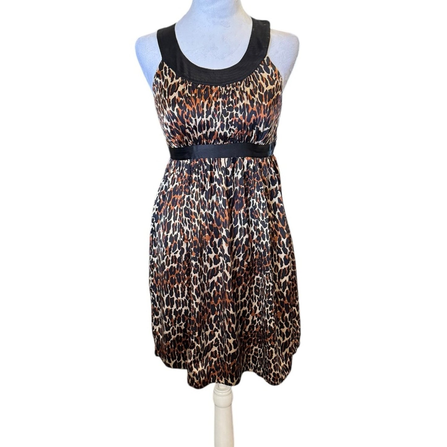 Betsey Johnson Y2K Era Silk leopard dress Size 4
