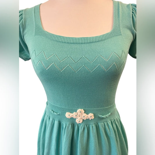 Betsey Johnson Y2K Era Seafoam Green Dress Size S