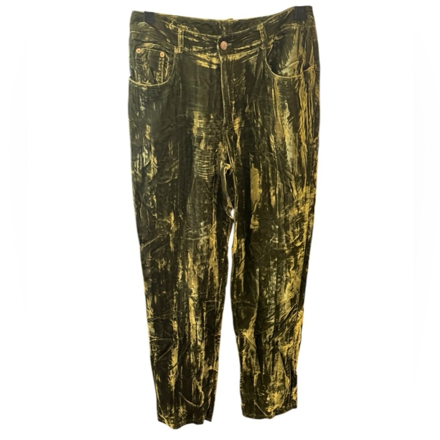 Moda International 90s Vintage Pants Crushed Velvet