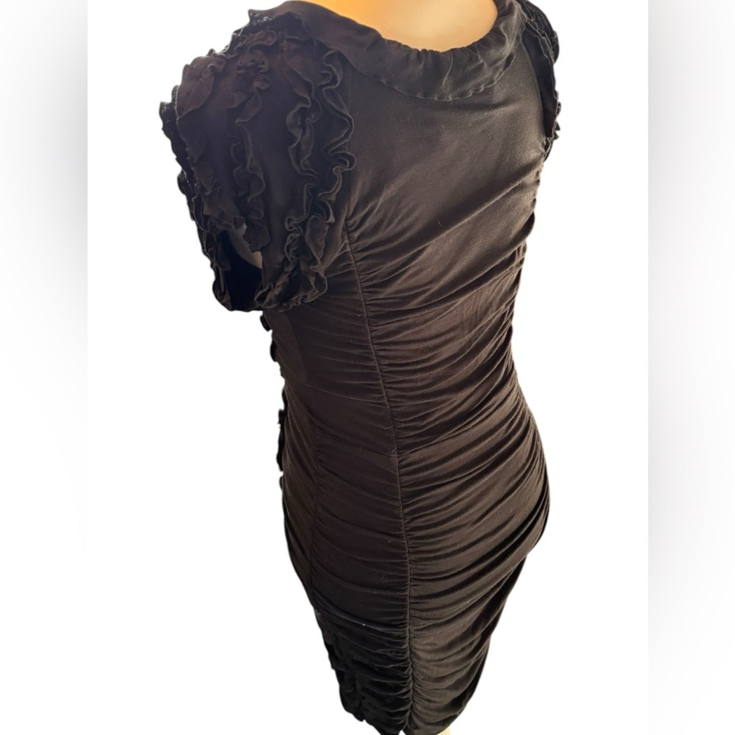 Leifsdottir Anthropologie Ruffled Bodycon dress Size S