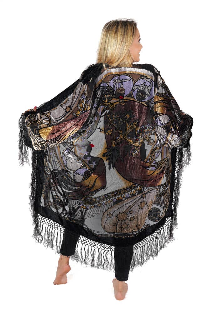 Lady Face Jacket non-beaded: BLK