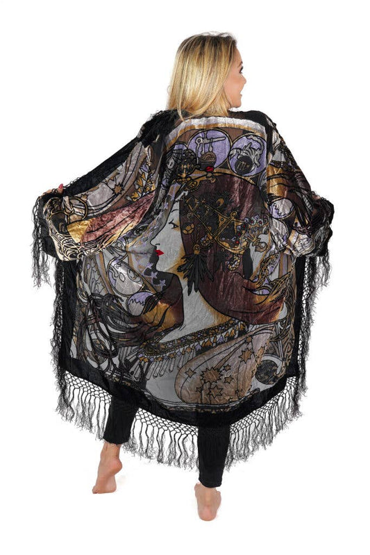 Lady Face Jacket non-beaded: BLK