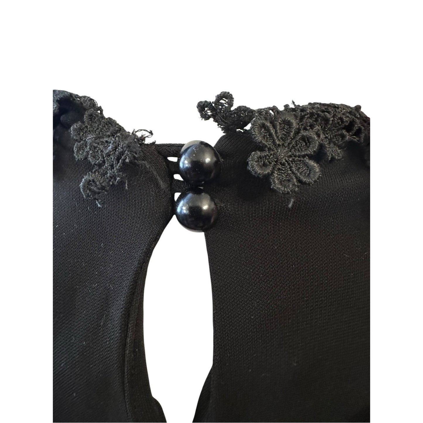 Betsey Johnson Y2K Era Black Label with Lace detail