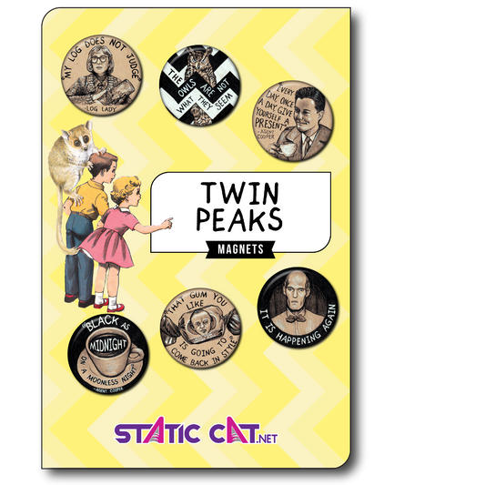 Twin Peaks (6-Pack) - Magnets: Small 6-pack magnets