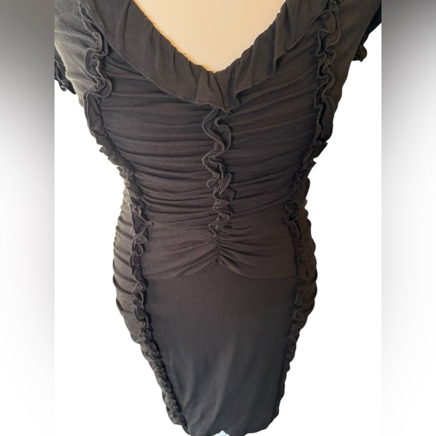 Leifsdottir Anthropologie Ruffled Bodycon dress Size S