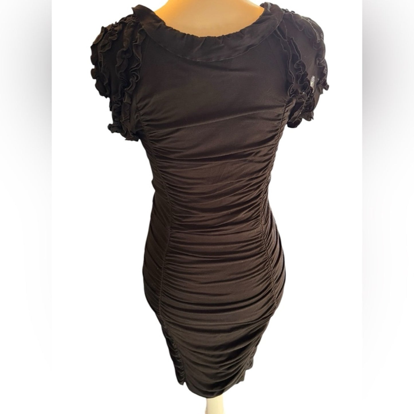 Leifsdottir Anthropologie Ruffled Bodycon dress Size S