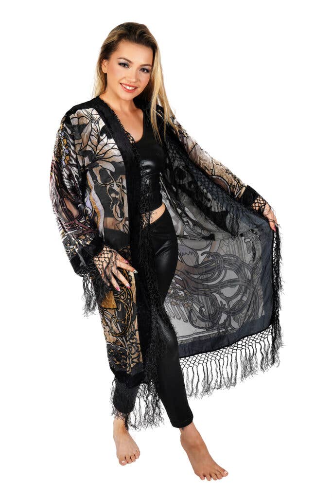 Lady Face Jacket non-beaded: BLK