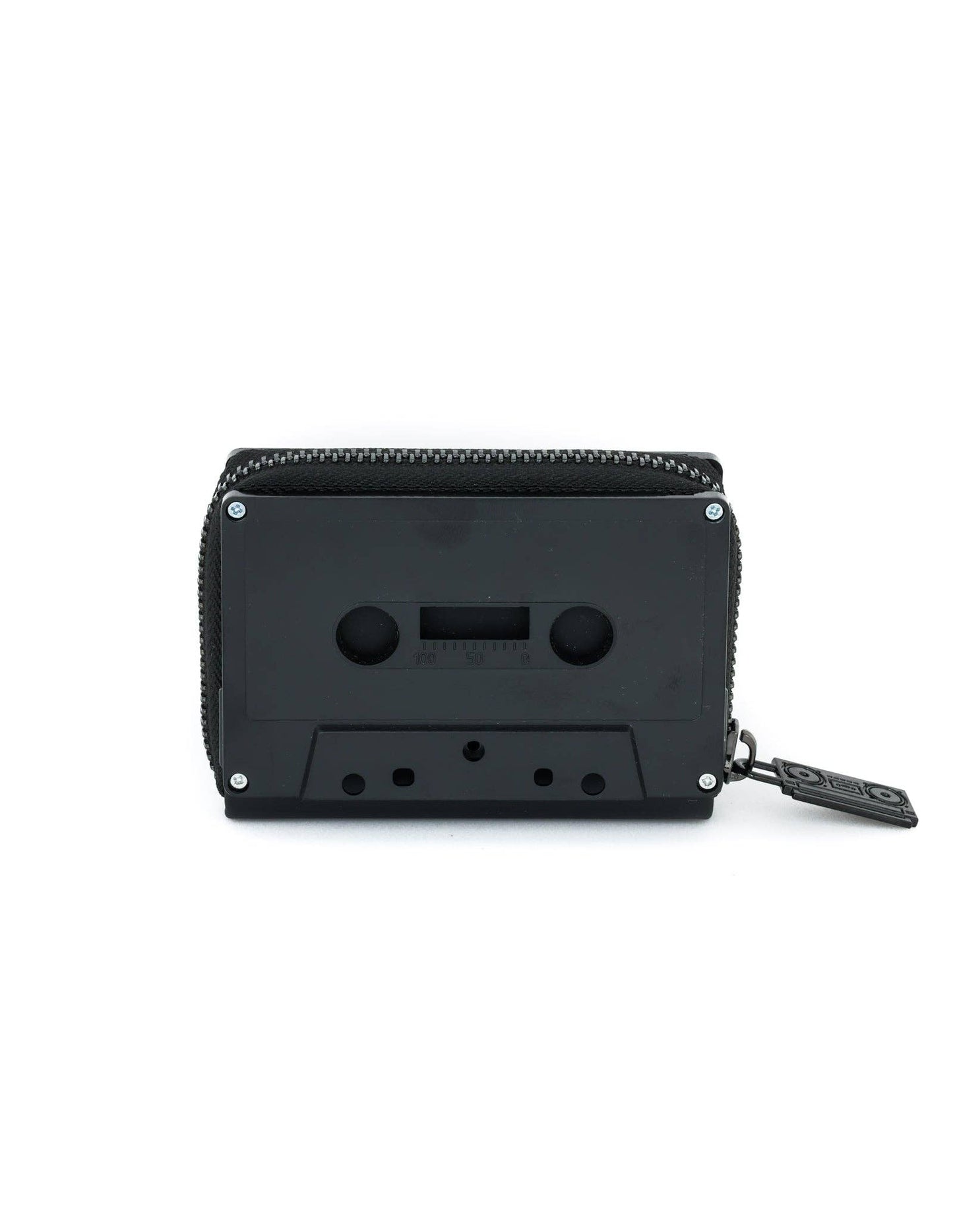 70258: Retro Cassette Wallet | Black Mattte