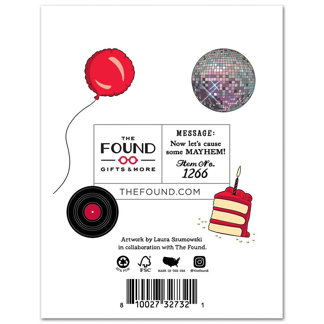 Lady Gaga Abracadabra Birthday Card