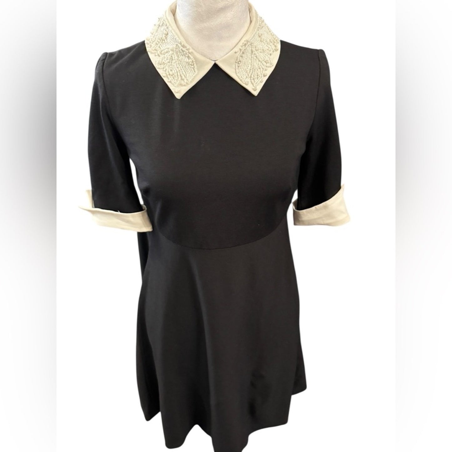 Betsey Johnson Y2K era beaded color Wednesday dress Size 2