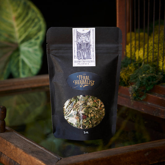 Justice-Tarot inspired herbal tea blend