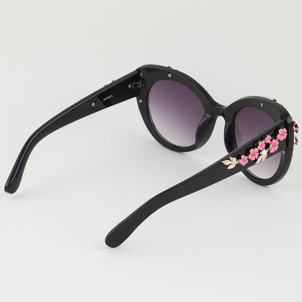 Bright Spring Flower Cateye Sunglasses: MIX