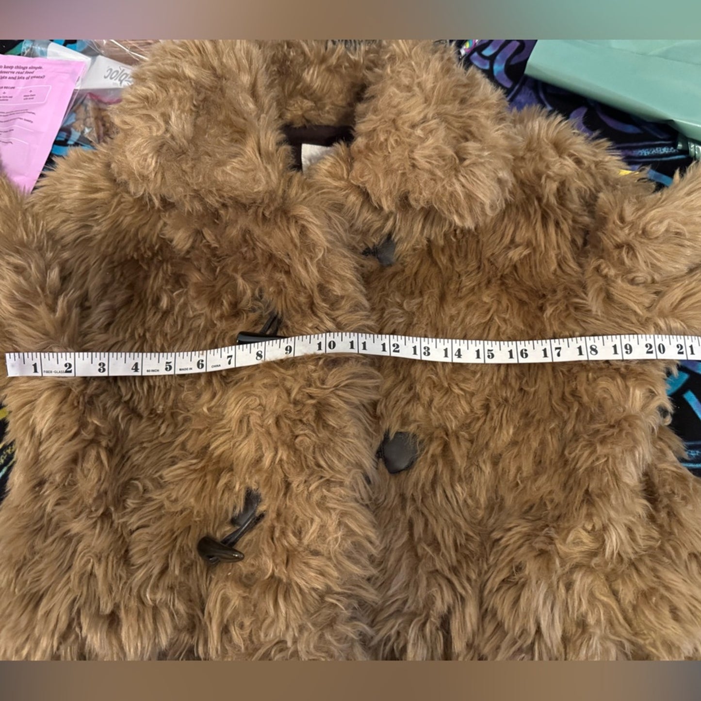 Avec Les Filles Faux Fur Teddy Monster Toggle Coat M