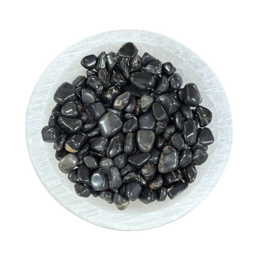 Intention Bottle Refill - Black Obsidian Chips