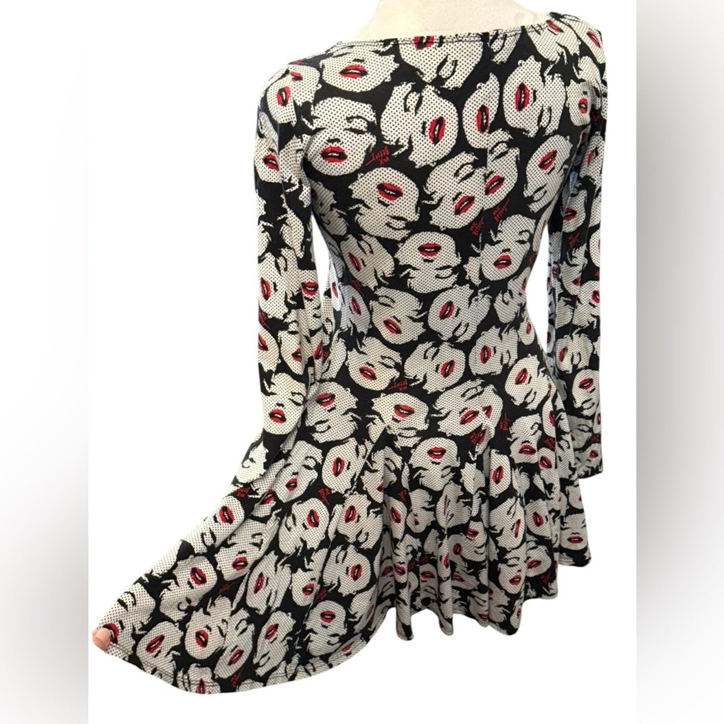 Betsey Johnson Y2Y era Marilyn Wink Skater Dress Size M