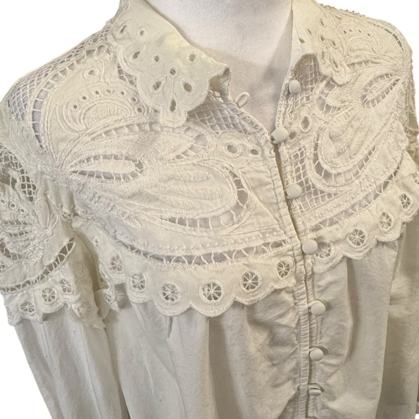 Anthropologie Bohemian Blouse Size L