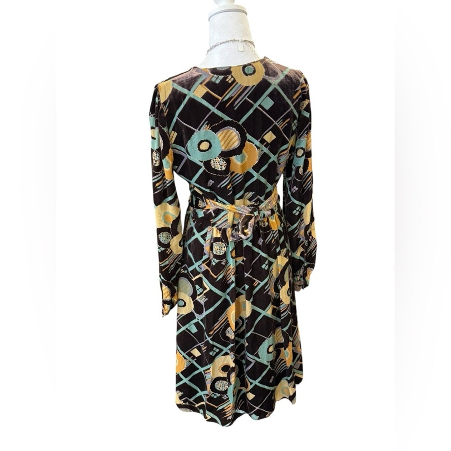 Betsey Johnson Y2K Era Velvet Burnout Dress Size 8
