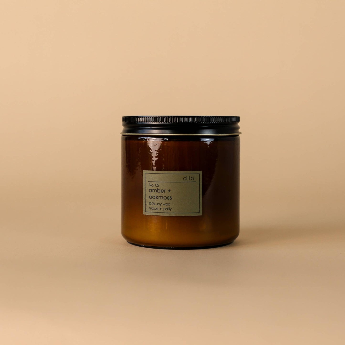 No. 02 Amber + Oakmoss Candle - 3 Sizes: 12.5oz