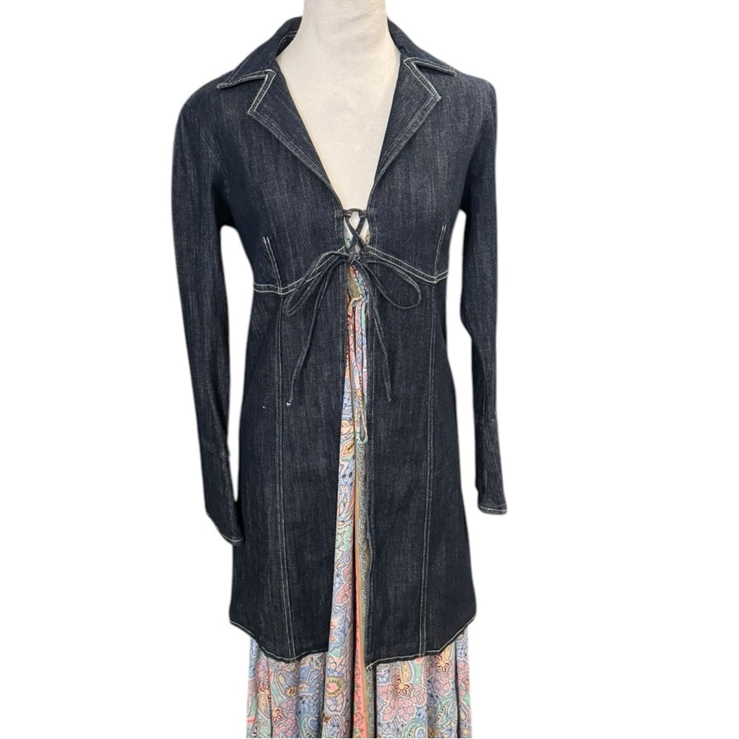 Pilcro Anthropologie Pull over Denim Jacket NWT