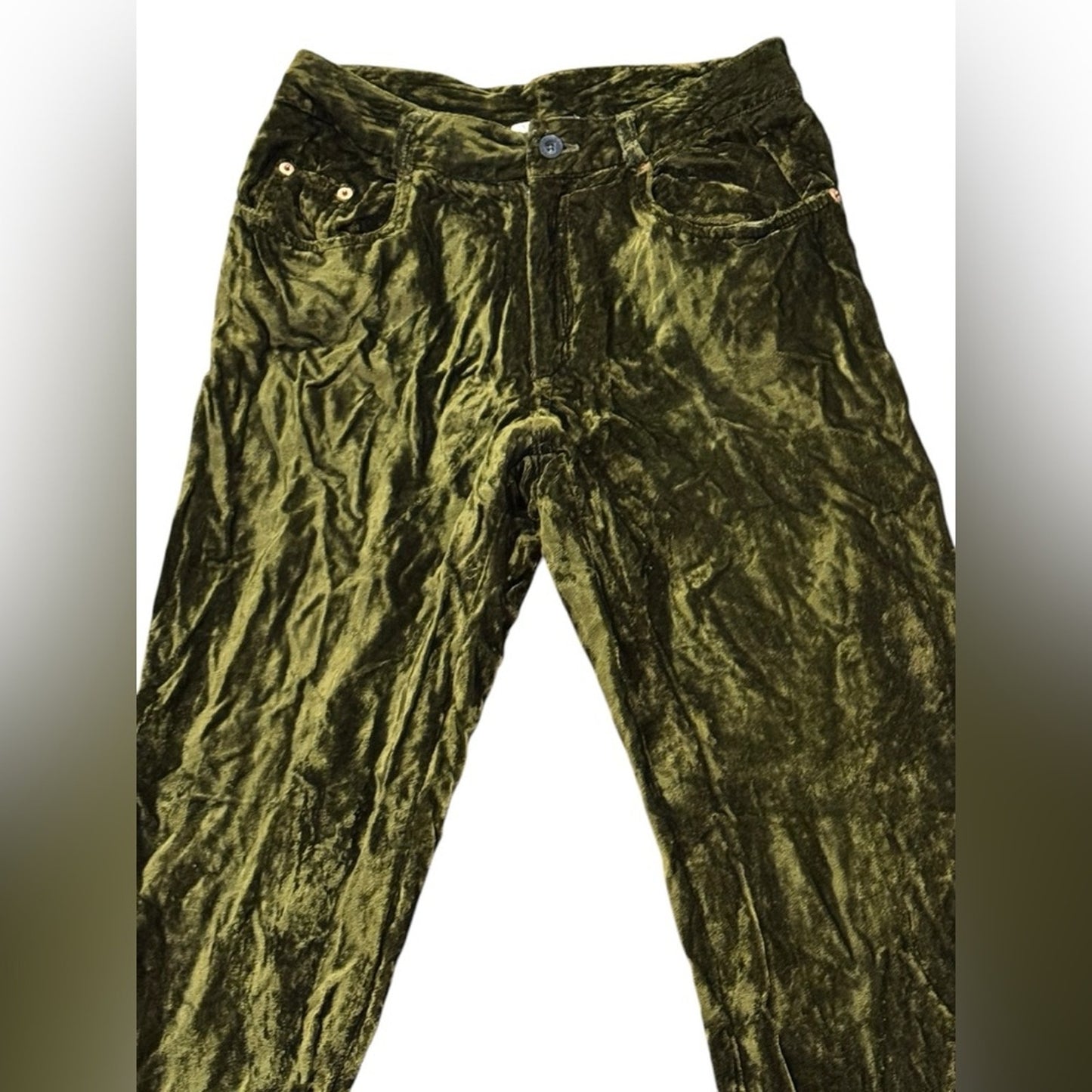 Moda International 90s Vintage Pants Crushed Velvet