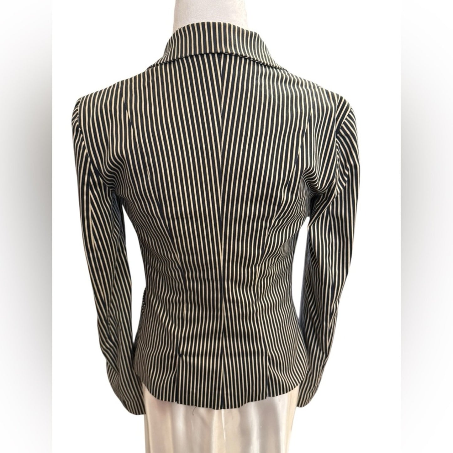 Betsey Johnson Y2K Era striped Nautical Blazer Size 4