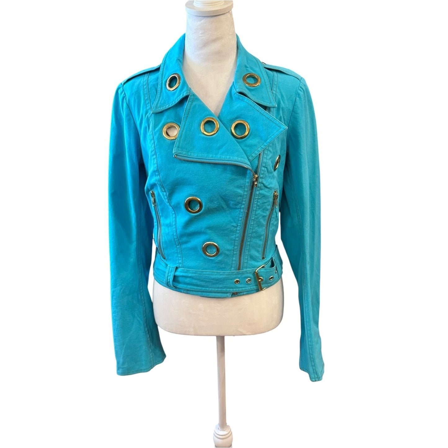 Betsey Johnson Y2K Era Sample MC Grommet Jacket Size 4