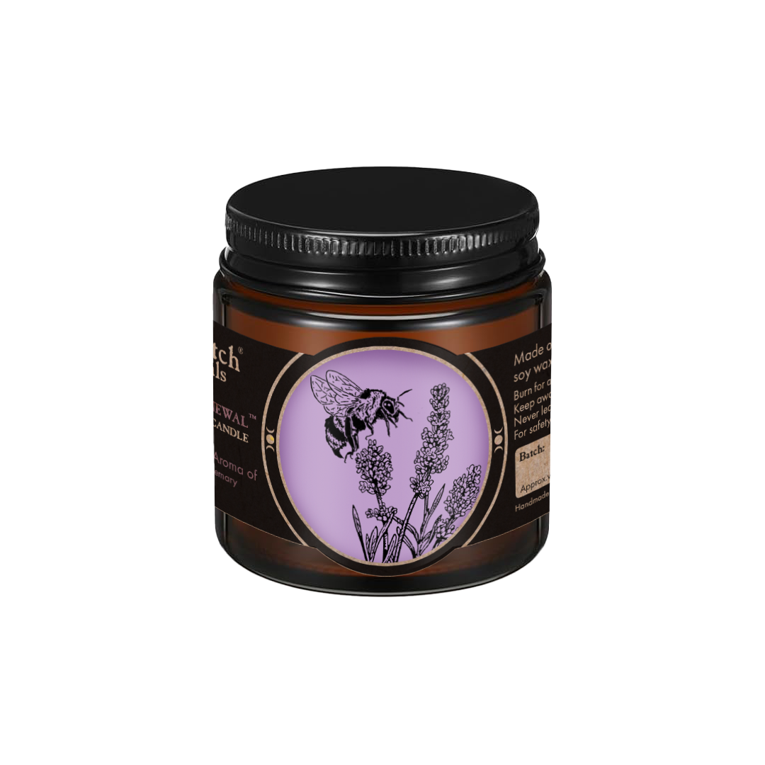 Soy Wax Candle with Cotton Wick - Herbal Renewal (3 oz)