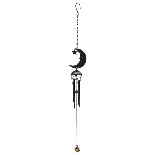 14496 Black Crescent Moon Windchime
