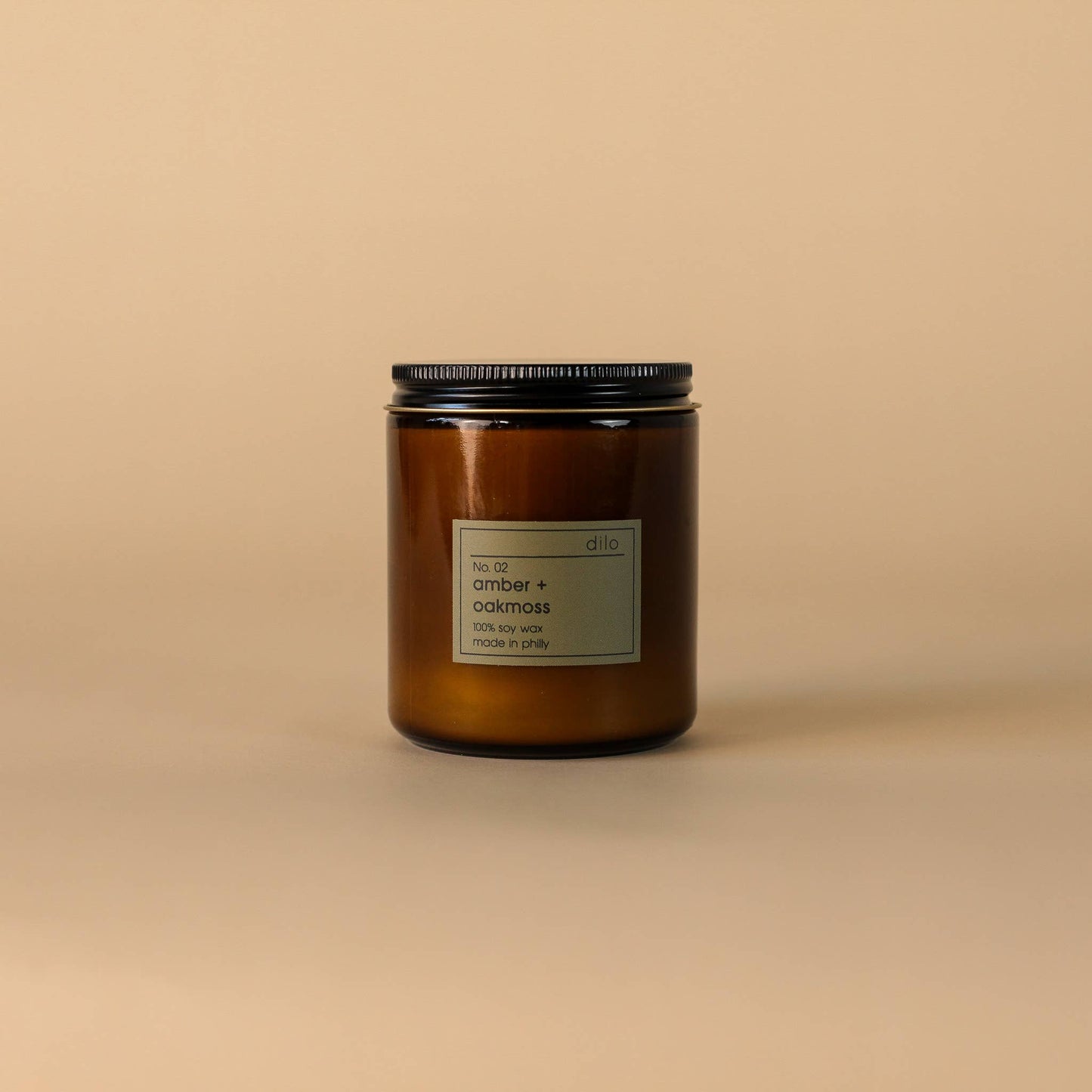 No. 02 Amber + Oakmoss Candle - 3 Sizes: 12.5oz