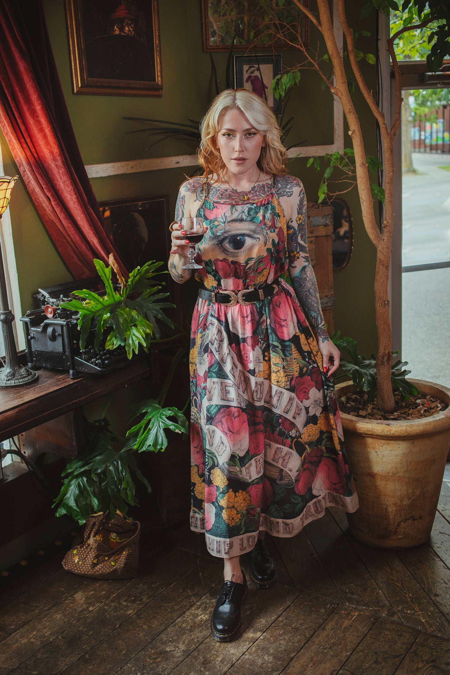 Friendship Love & Truth Bohéme Bamboo Slip Dress: S/M (fits approx. size 6-10)